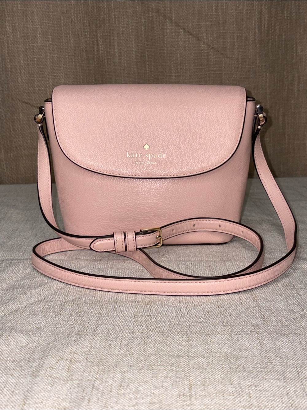 Kate Spade Emmie Flap Pebble Leather Crossbody Bag